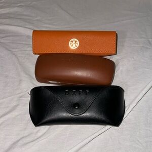 3 sunglasses cases for sale tory burch diff and longchamp all good condition